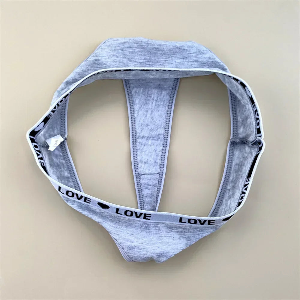 "Love Motif Cotton Thong Set™"