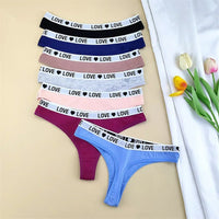 "Love Motif Cotton Thong Set™"
