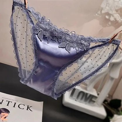 Elegant Satin Lace Embroidered Underwear™