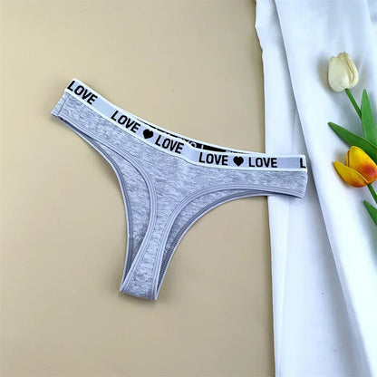 "Love Motif Cotton Thong Set™"