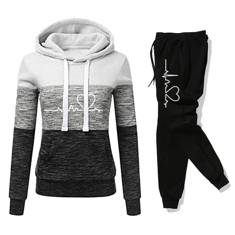 Chic Color Block Tracksuit Set™