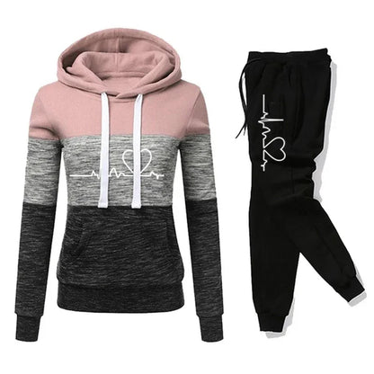 Chic Color Block Tracksuit Set™