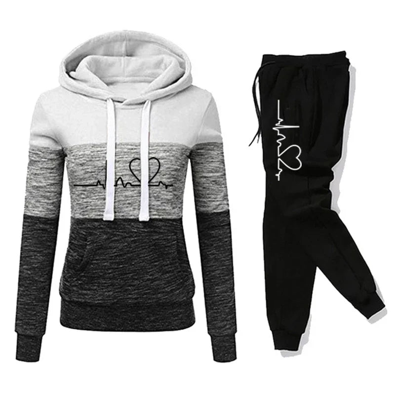 Chic Color Block Tracksuit Set™